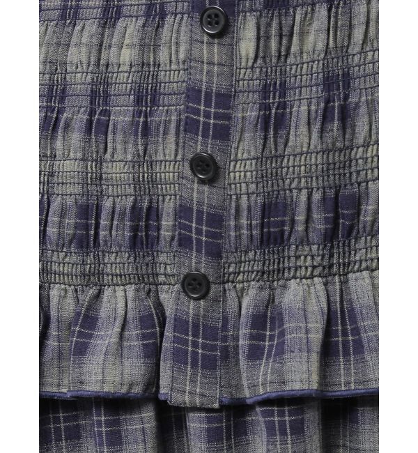 EVRIS「2WAYティアードチェックロングワンピース」|ワンピース|