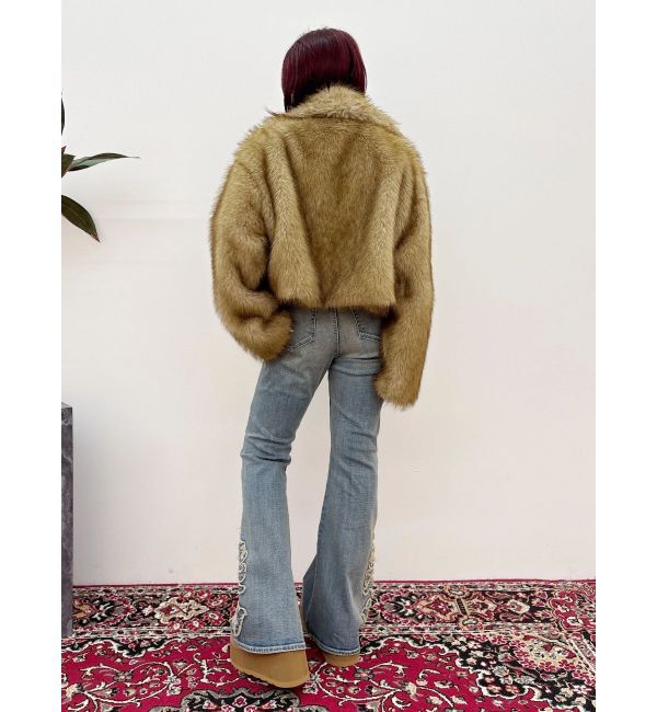 EVRIS「ウエスタンデザインフレアデニムパンツ」|デニム|