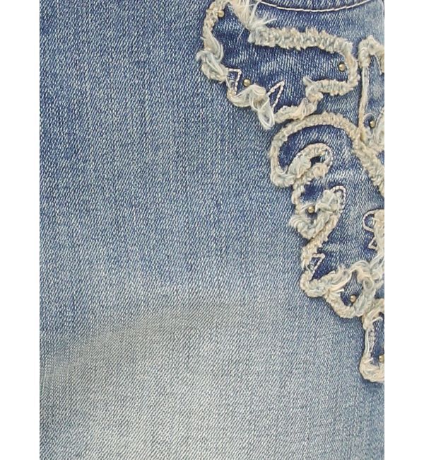 EVRIS「ウエスタンデザインフレアデニムパンツ」|デニム|