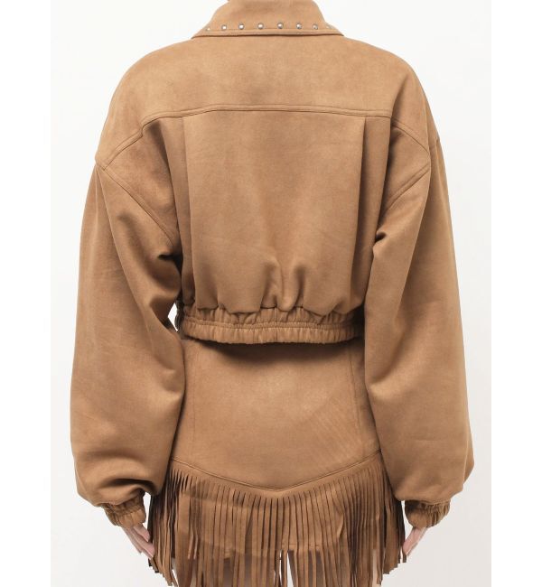 EVRIS「フェイクスウェードボリュームショートブルゾン【セットアップ着用可能】」|ブルゾン・スタジャン|