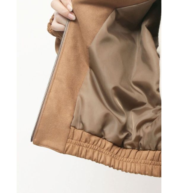 EVRIS「フェイクスウェードボリュームショートブルゾン【セットアップ着用可能】」|ブルゾン・スタジャン|