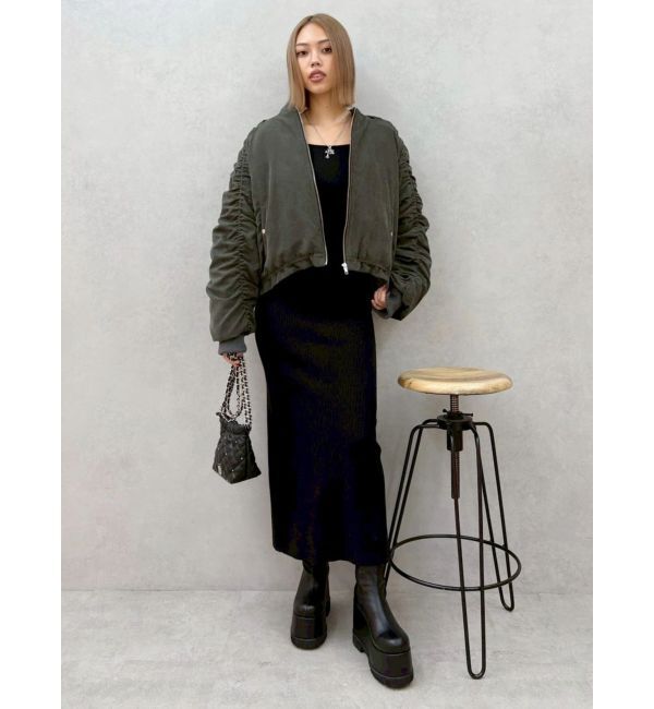 EVRIS「バックリボンロングニットワンピース」|ワンピース|