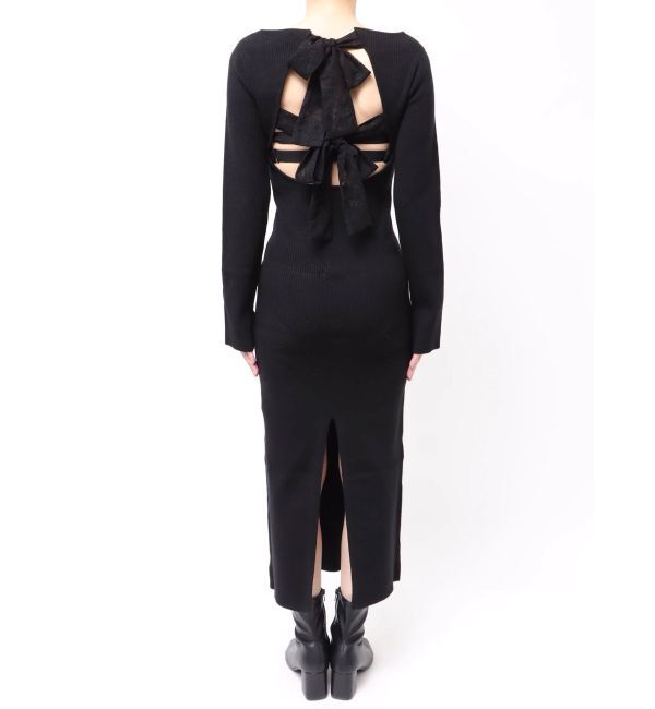 EVRIS「バックリボンロングニットワンピース」|ワンピース|