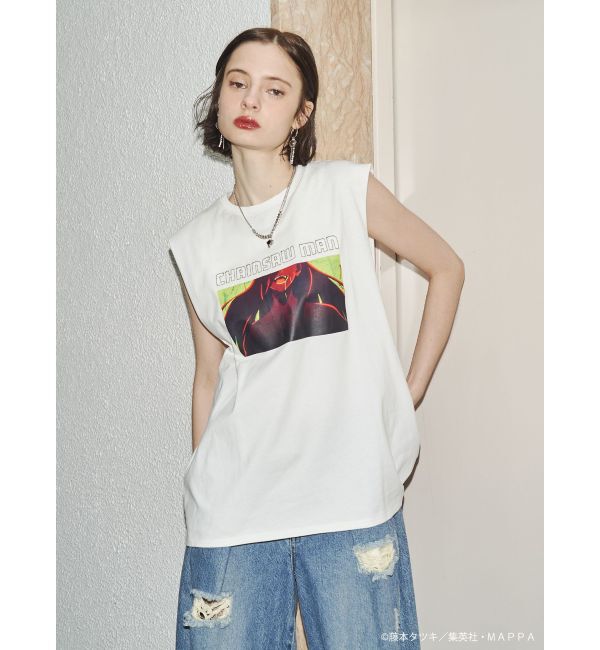 jouetie「【TVアニメ『チェンソーマン』】ノースリーブBIGTシャツ」|Tシャツ・カットソー|オフホワイト