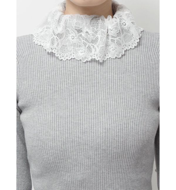 merry jenny「レースリブニット」|ニット・セーター|