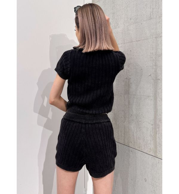 GYDA「W ZIPブリーチワイドリブニットトップス【SETUP着用可】」|ニット・セーター|