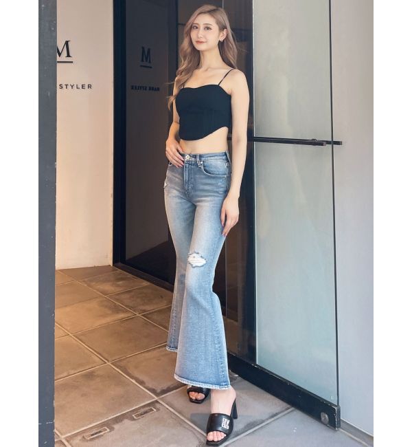 GYDA「コルセットデザインテレコビスチェ」|キャミソール|