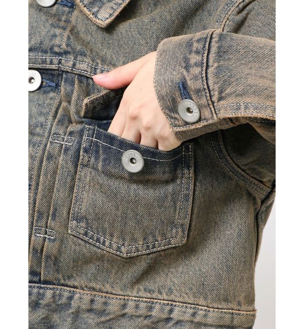 GYDA「STUPID RICH bijouデニムショートGジャン」|その他|