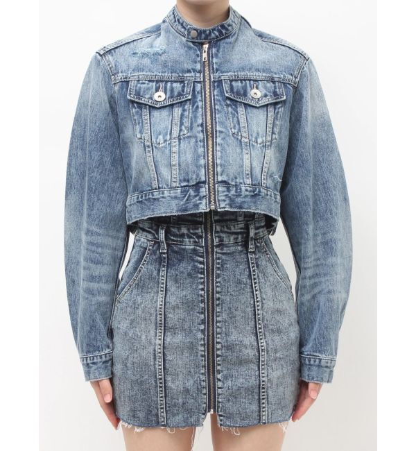 GYDA「Symmetry GYDA EMBOSSノーカラーデニムショートブルゾン」|その他|