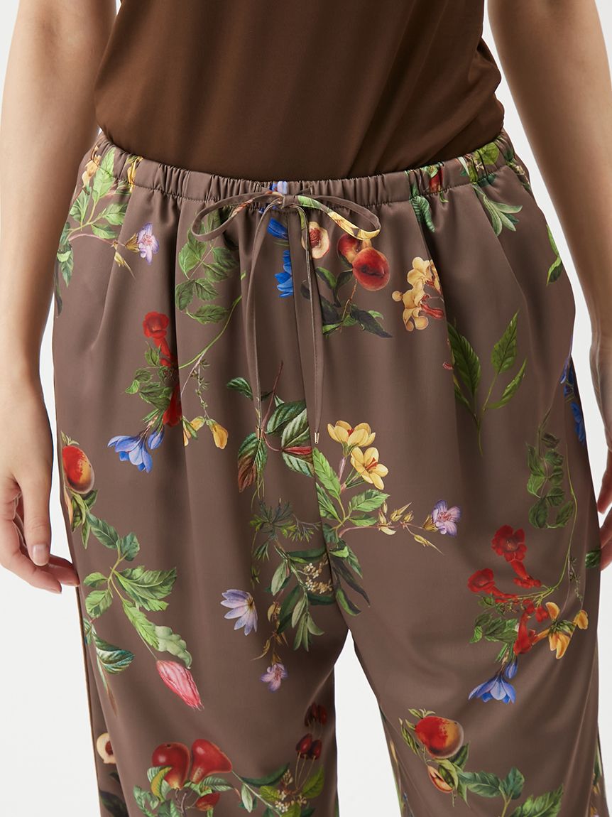 Mila Owen「【00サイズあり】ボタニカルウエストゴムイージーパンツ」|チノ|