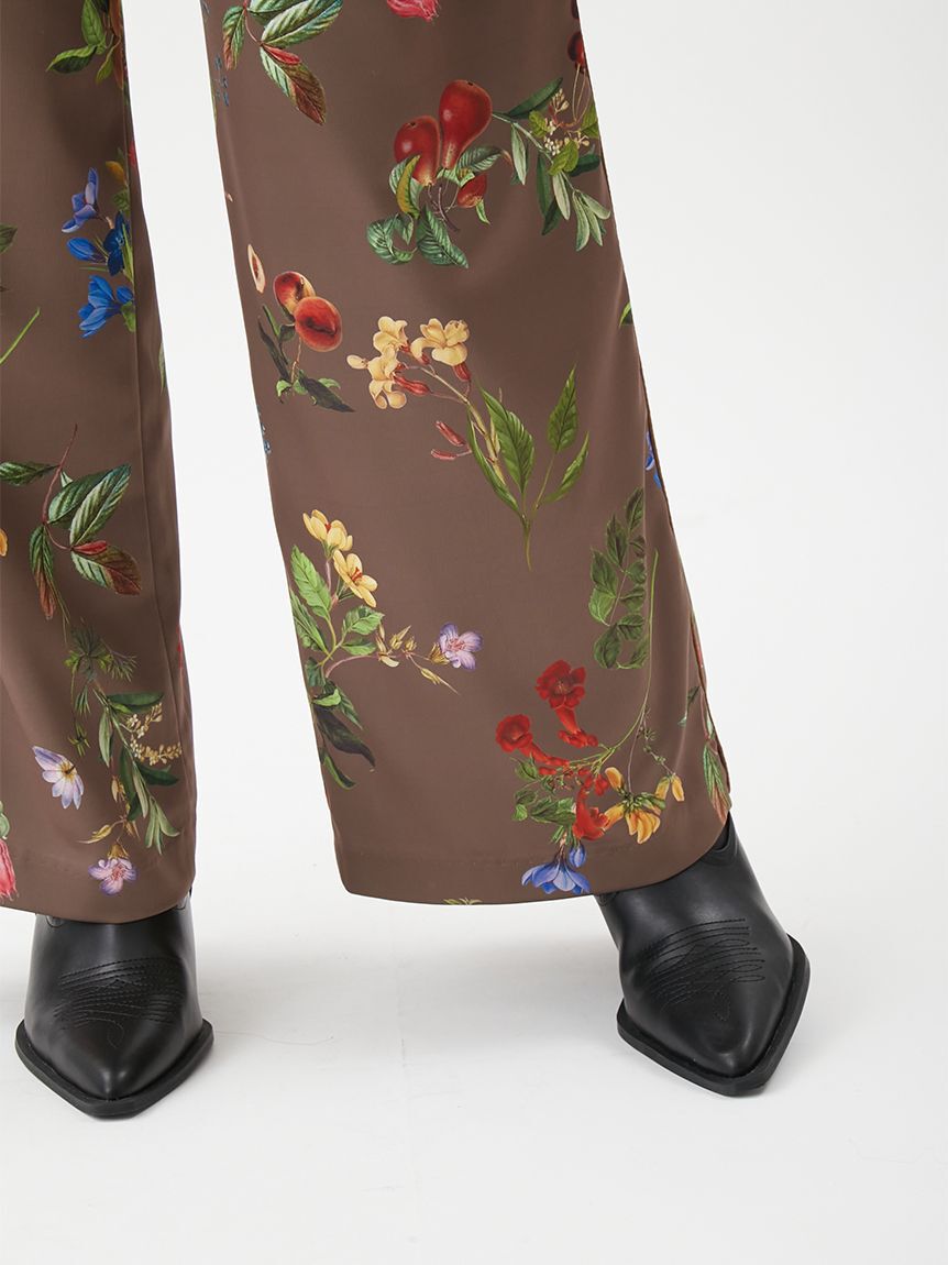 Mila Owen「【00サイズあり】ボタニカルウエストゴムイージーパンツ」|チノ|