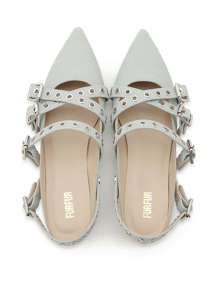 FURFUR「クロスストラップアイレットシューズ」|サンダル|