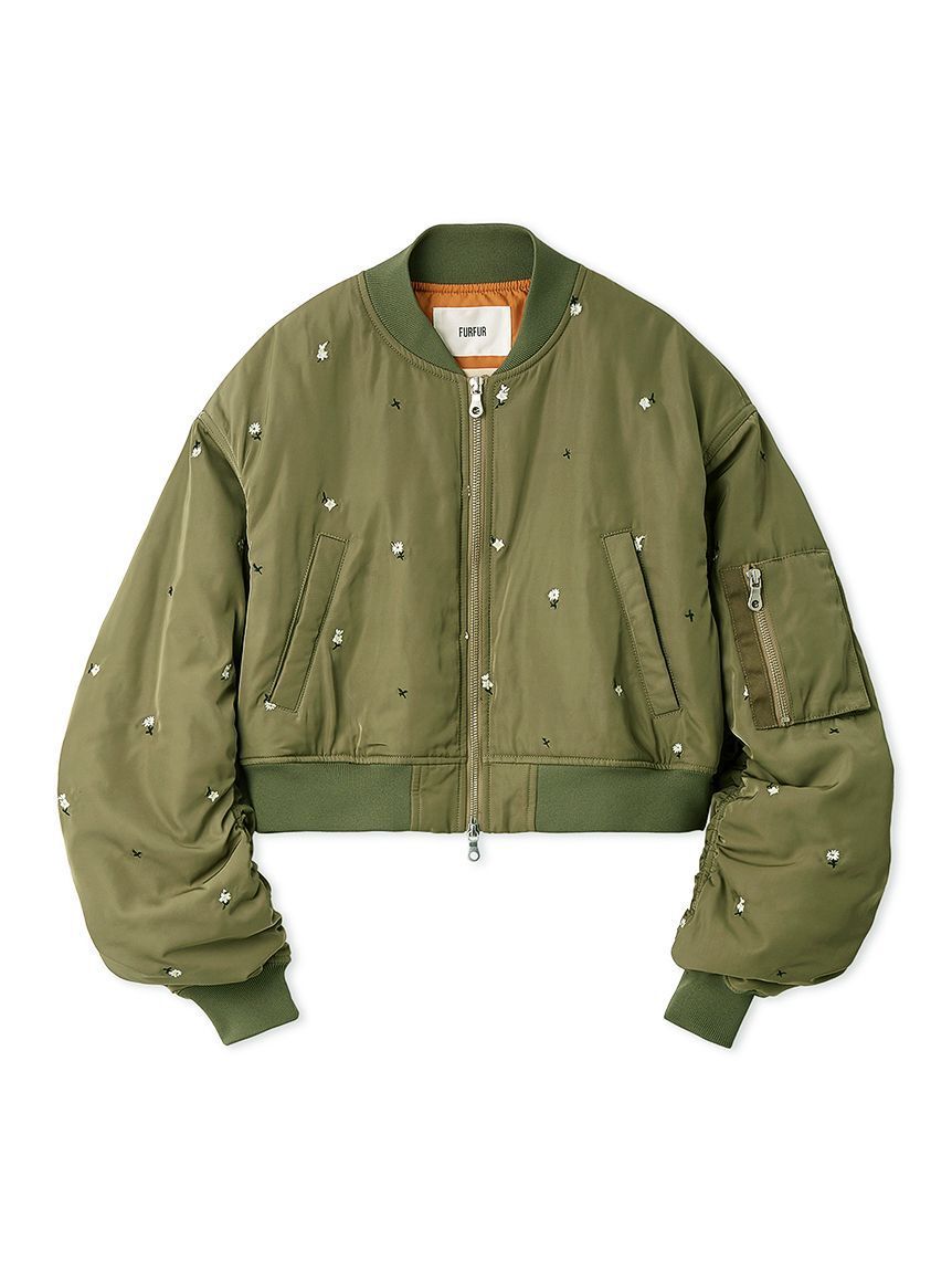 FURFUR「【WEB・一部店舗限定カラー】フラワー刺繍MA-1」|ブルゾン・スタジャン|