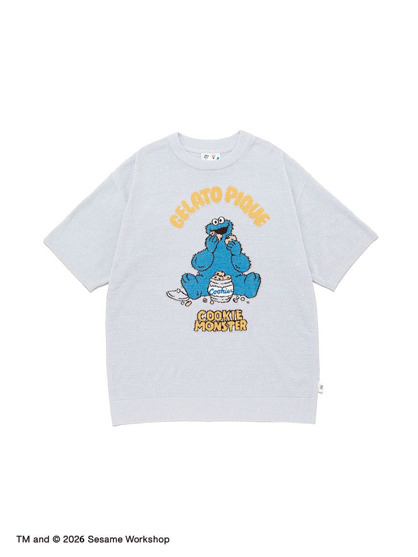GELATO PIQUE HOMME「【SESAME STREET】【HOMME】エアリーモコジャガードプルオーバー&ハーフパンツセット」|ルームウェア|