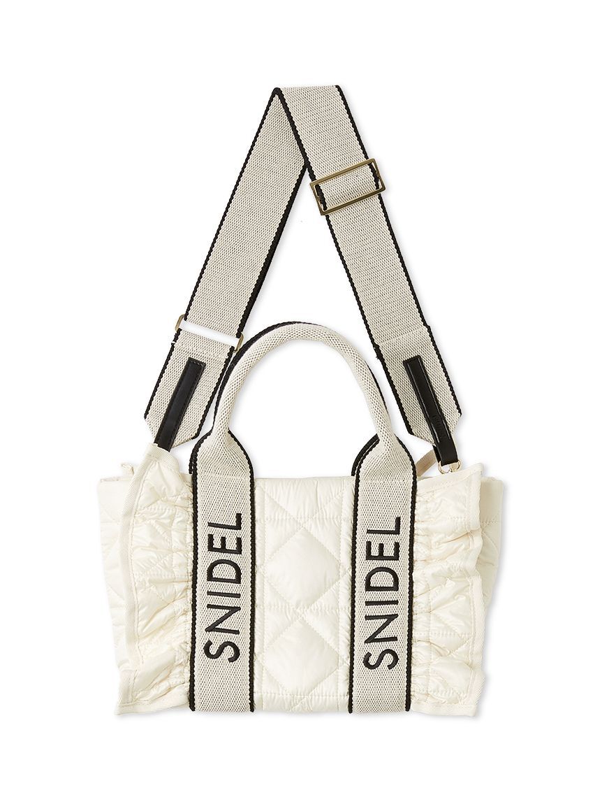 SNIDEL「フリルキルティングロゴバッグ」|ハンドバッグ|IVR