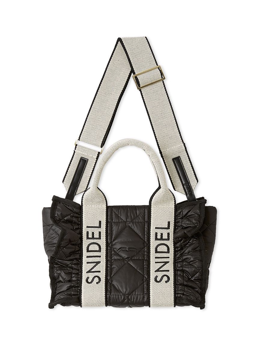 SNIDEL「フリルキルティングロゴバッグ」|ハンドバッグ|