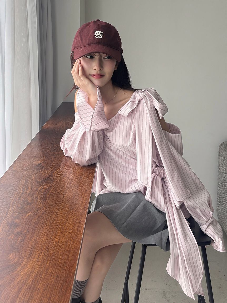 SNIDEL「ベルト付きプリーツミニスカート」|スカート|