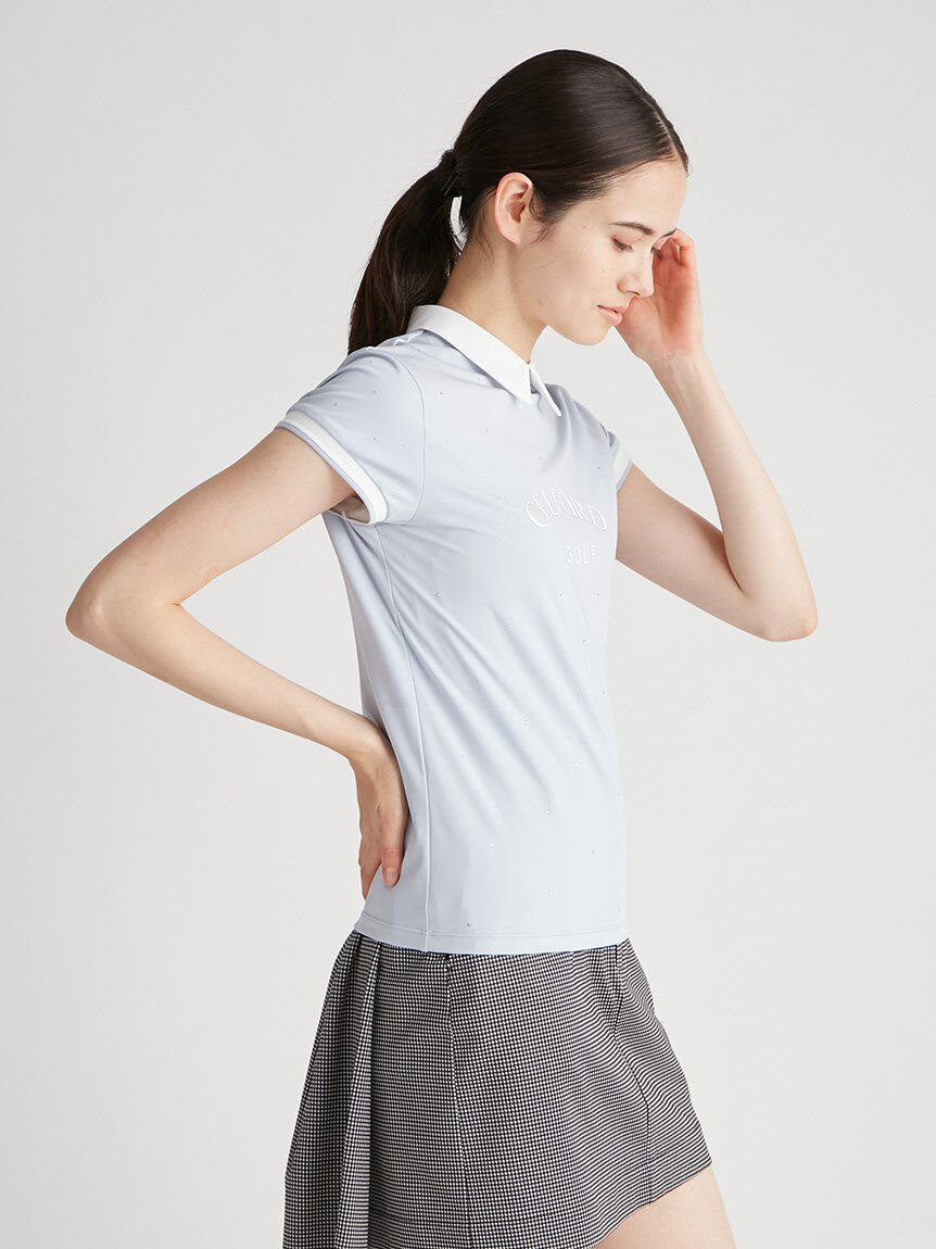 CELFORD「【CELFORD GOLF】　襟付きラインストーンプリントＴ」|その他|