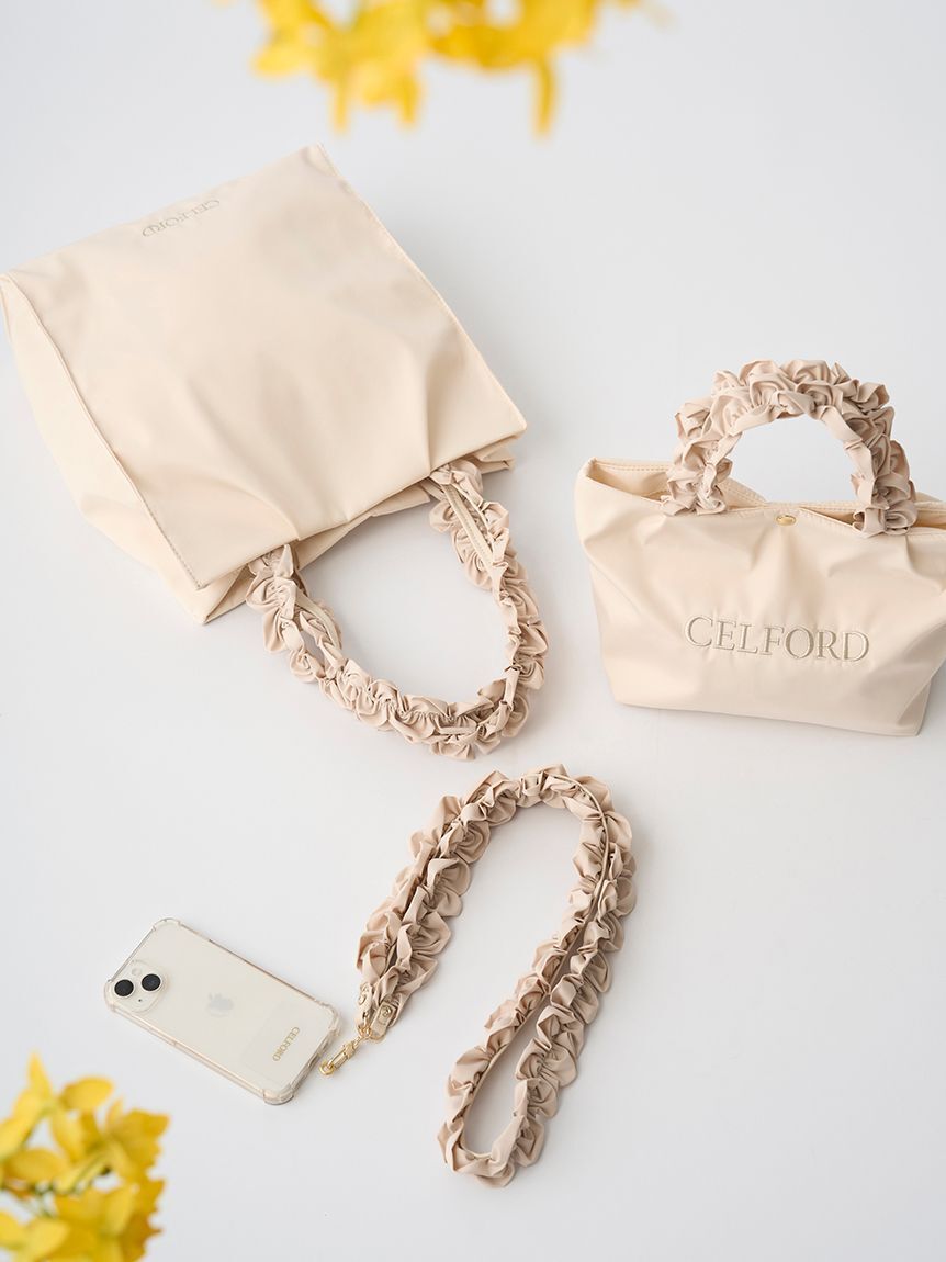 CELFORD「【WEB限定カラー】フリルラメ刺繍トートバッグ（small）」|トートバッグ|
