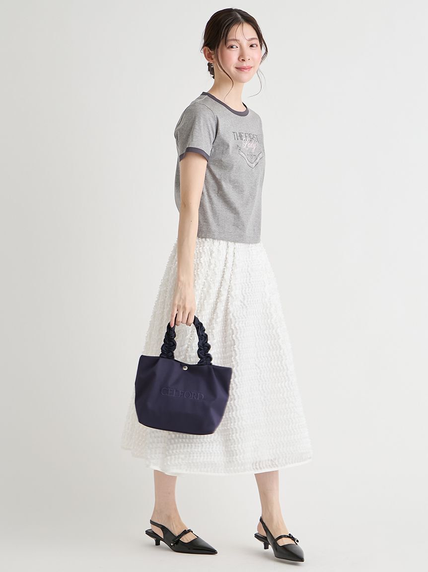 CELFORD「【WEB限定カラー】フリルラメ刺繍トートバッグ（small）」|トートバッグ|