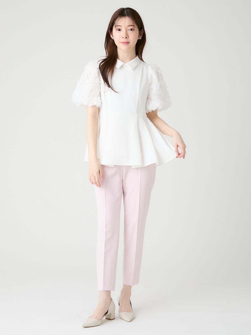 CELFORD「襟付きデザインスリーブブラウス」|シャツ・ブラウス|