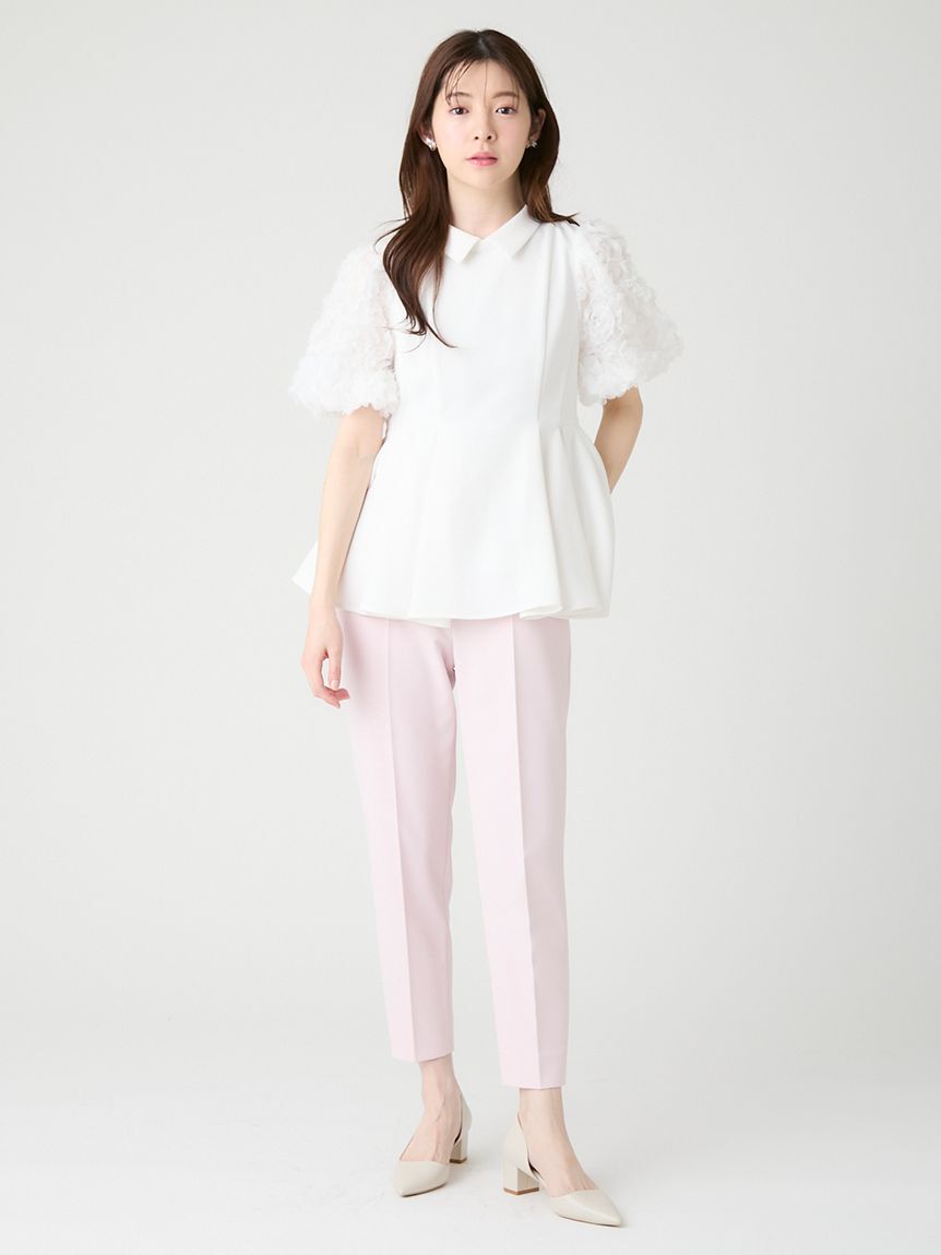 CELFORD「襟付きデザインスリーブブラウス」|シャツ・ブラウス|