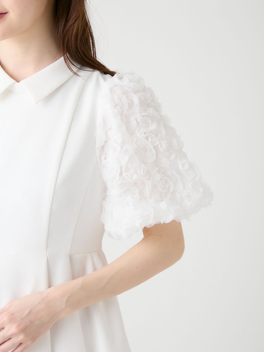 CELFORD「襟付きデザインスリーブブラウス」|シャツ・ブラウス|