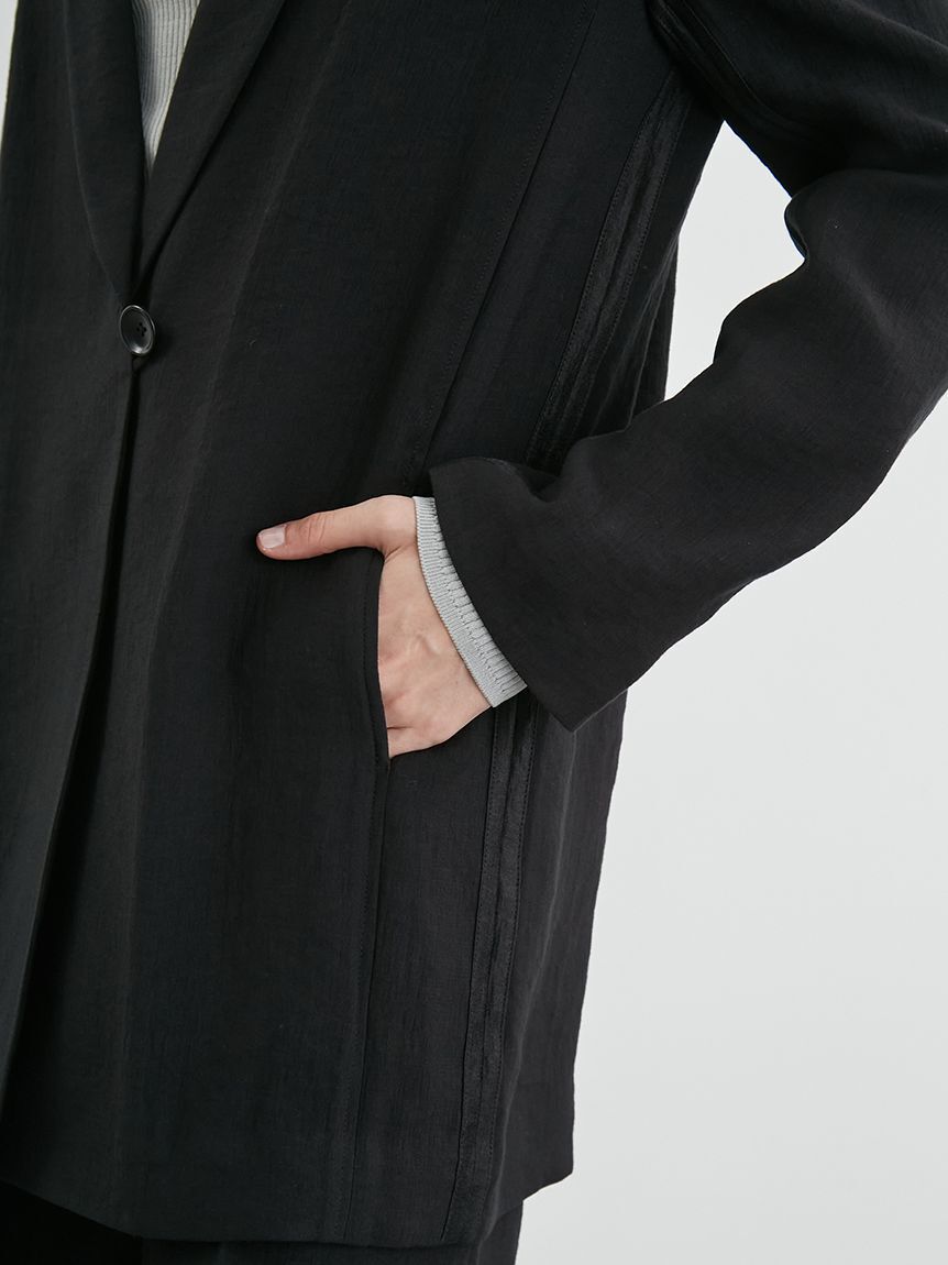 styling/「【セットアップ対応】バックサテンジャケット」|テーラードジャケット|