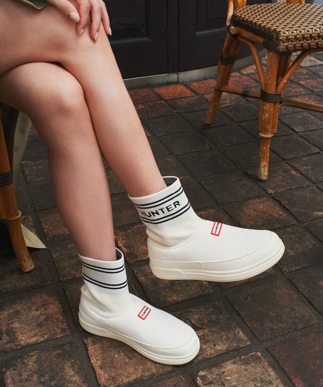 HUNTER「ユニセックス イン/アウト ハンター ニッテッド ソック スリッパ」|スニーカー|