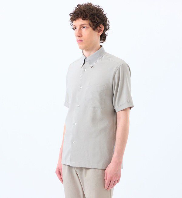 MACKINTOSH PHILOSOPHY「トロッター スクエアボタンダウンシャツ　サッカーストライプ」|シャツ・ブラウス|