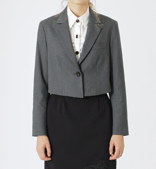  「クロップドジャケット」|テーラードジャケット|