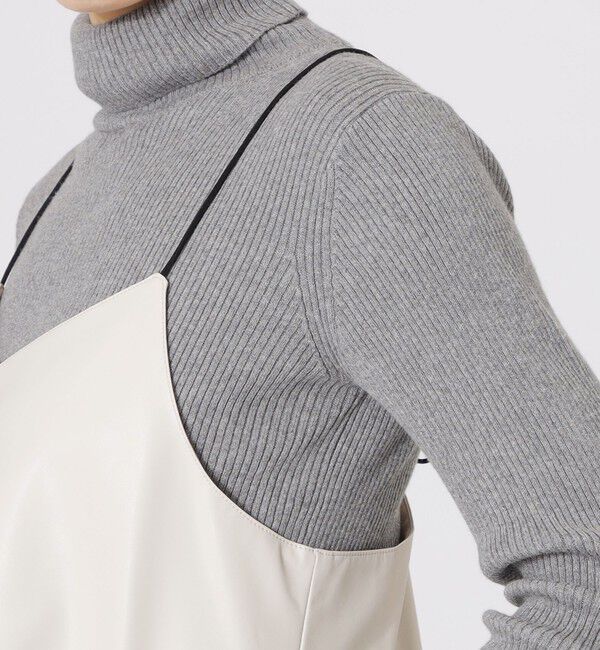  「シンセティックレザーキャミソール」|キャミソール|