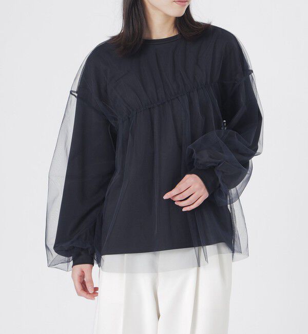  「レイヤードシアープルオーバー」|Tシャツ・カットソー|