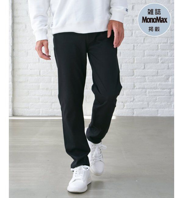 ikka「【雑誌MonoMax4月号掲載】GOKU楽パンツ EASY STRETCH 5ポケット「小泉孝太郎さん着用モデル」」|その他|ブラック