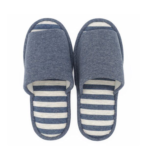 TOKYO DESIGN CHANNEL「ウォッシャブルボーダースリッパ」|ルームシューズ|