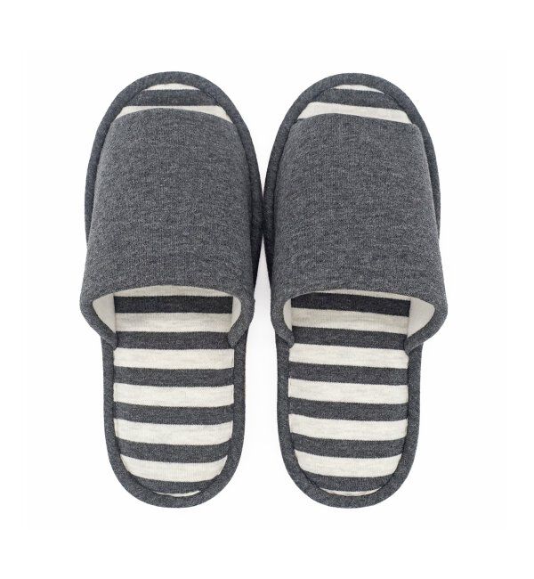 TOKYO DESIGN CHANNEL「ウォッシャブルボーダースリッパ」|ルームシューズ|