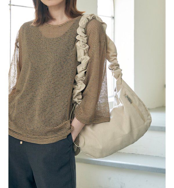 ikka「コールギャザーショルダーバッグ」|その他|オフホワイト