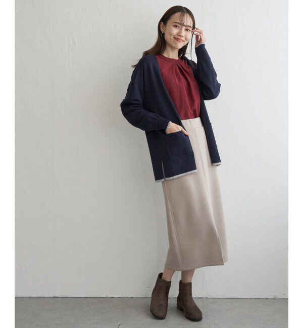 ikka「【洗濯機で洗える】GOKU楽ダンボールタイトスカート」|スカート|