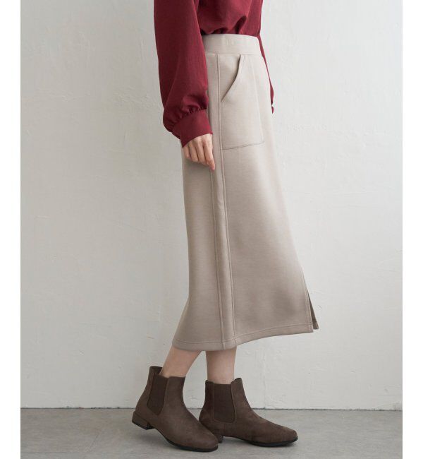 ikka「【洗濯機で洗える】GOKU楽ダンボールタイトスカート」|スカート|