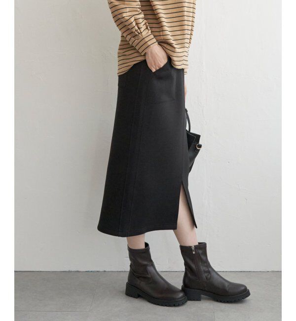 ikka「【洗濯機で洗える】GOKU楽ダンボールタイトスカート」|スカート|