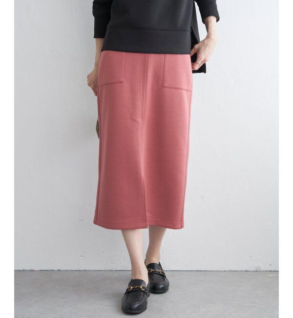 ikka「【洗濯機で洗える】GOKU楽ダンボールタイトスカート」|スカート|