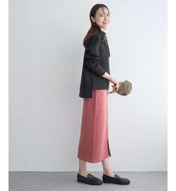 ikka「【洗濯機で洗える】GOKU楽ダンボールタイトスカート」|スカート|