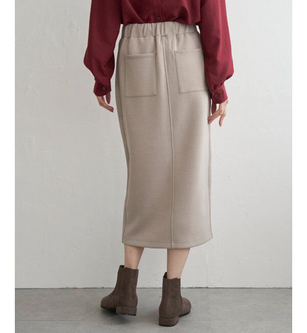 ikka「【洗濯機で洗える】GOKU楽ダンボールタイトスカート」|スカート|