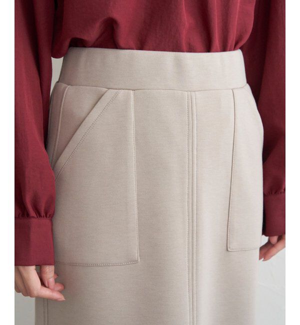 ikka「【洗濯機で洗える】GOKU楽ダンボールタイトスカート」|スカート|