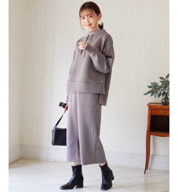 ikka「【洗濯機で洗える】GOKU楽ダンボールタイトスカート」|スカート|