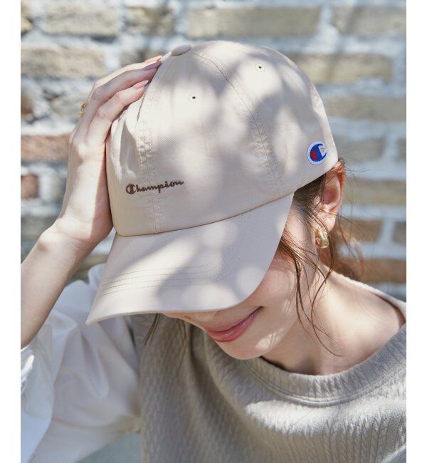 ikka「Champion チャンピオン ロゴ刺繍キャップ」|その他|アイボリー