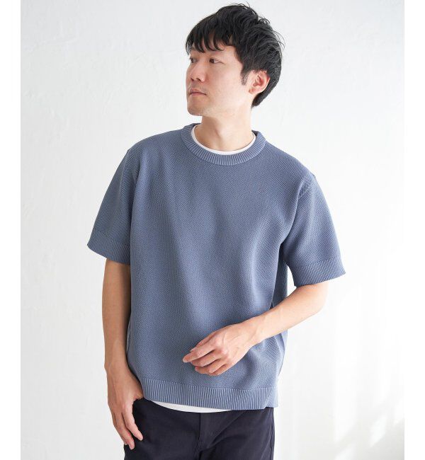 ikka「【2点セット】GOKU楽ニット半袖セット」|プルオーバー|