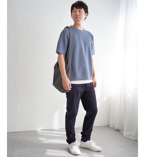 ikka「【2点セット】GOKU楽ニット半袖セット」|プルオーバー|