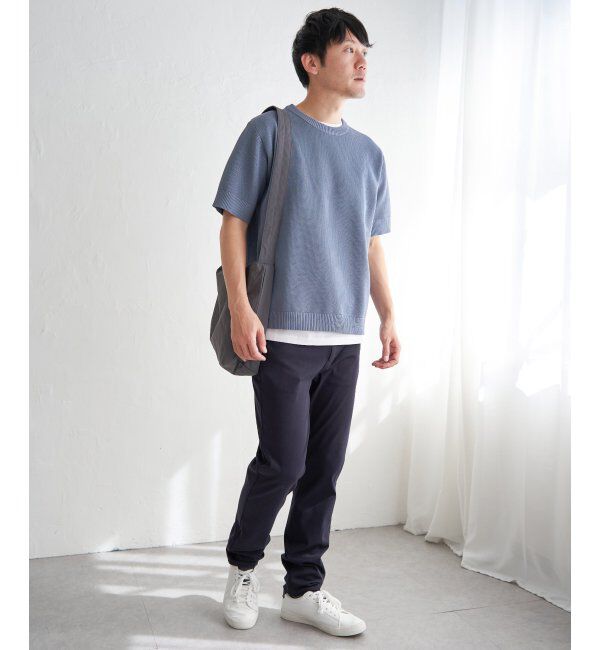 ikka「【2点セット】GOKU楽ニット半袖セット」|プルオーバー|