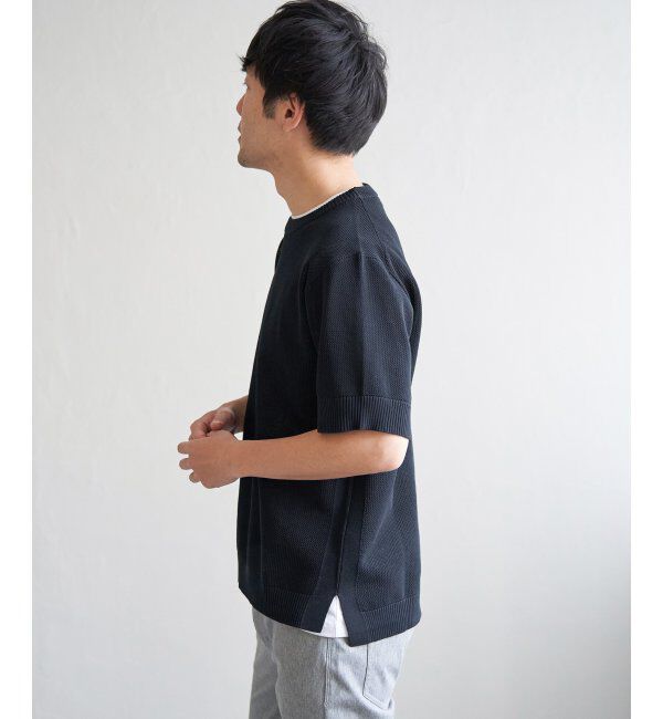 ikka「【2点セット】GOKU楽ニット半袖セット」|プルオーバー|